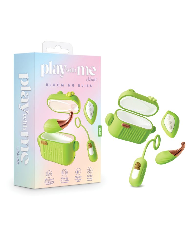 Blush Play With Me Blooming Bliss Remote Controlled Vibrating Kit – Green by Play With Me product image