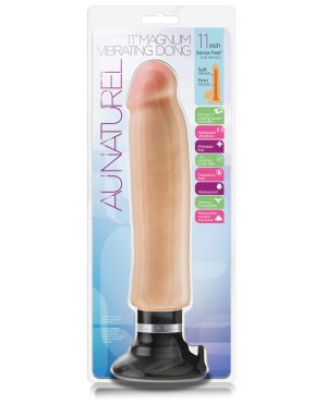 Blush Au Naturel 11″ Magnum Vibrating Dong – Beige by Au Naturel product image