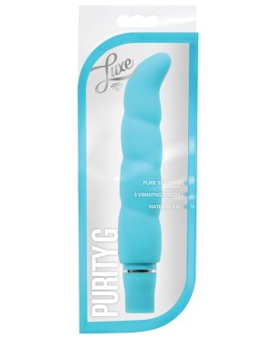 Blush Luxe Purity G Silicone Vibrator – Aqua by Luxe product image