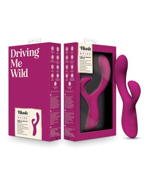 Blush Quinn Rabbit Vibrator – Burgundy by Blush Novelties product image