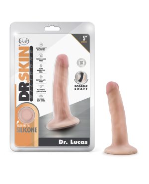 Blush Dr. Skin Silicone Dr. Lucas 5.5″ Dildo – Vanilla by Dr. Skin product image