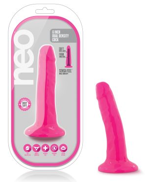 Blush Neo 5.5″ Dual Density Cock – Neon Pink by Neo product image