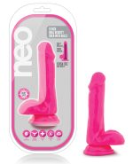 BL59600 Blush Neo 6″ Dual Density Cock w/Balls – Neon Pink by Neo product image