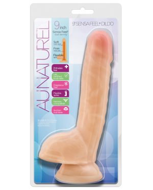 Blush Au Naturel 9″ Sensa Feel Dildo – Beige by Au Naturel product image
