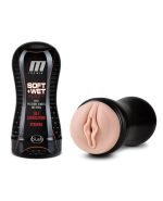Blush M for Men Soft & Wet Pussy with Pleasure Ridges & Orbs Self Lubricating Stroker – Vanilla by M for Men product image