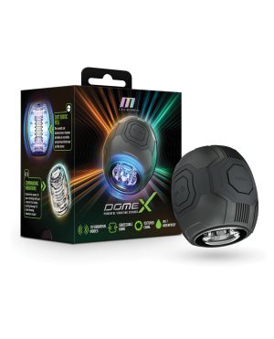 Blush M for Men Dome X Vibrating Masturbator – Black by M for Men product image