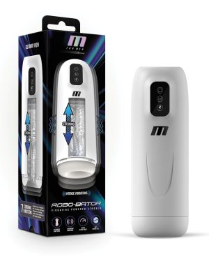 Blush M for Men Robo Bator Powered Vibrating Stroker – White by M for Men product image