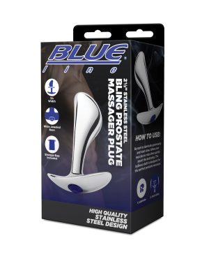 Blue Line 2.5″ Stainless Steel Bling Prostate Massager Plug by Blue Line product image