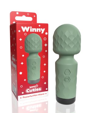 Screaming O Cuties Winny Vibrating Mini Wand – Sage Green by Screaming O product image