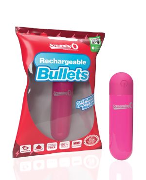 Screaming O Rechargeable Bullets – Pink by Screaming O product image