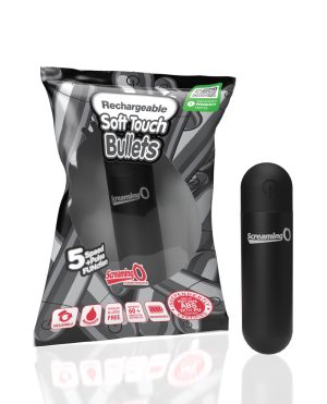 Screaming O Soft Touch Rechargeable Bullet – Black by Screaming O product image