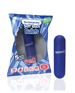 Screaming O Soft Touch Rechargeable Bullet – Blue by Screaming O product image