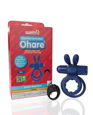 Screaming O Ohare Remote Controlled Vibrating Ring – Blue by Screaming O product image
