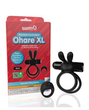Screaming O Ohare Remote Controlled Vibrating Ring – XL Black by Screaming O product image