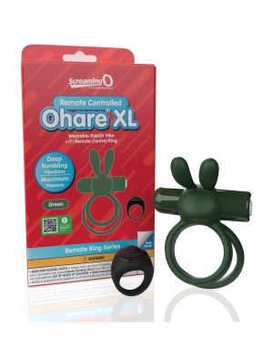 Screaming O Ohare Remote Controlled Vibrating Ring – XL Green by Screaming O product image