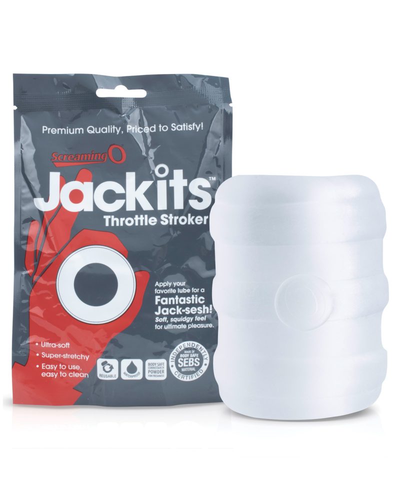 BM-JTS-Ca Screaming O Jackits Throttle Stroker - Clear
