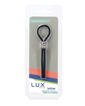 Lux Active Tether Adjustable Cock Tie – Black by Lux Active product image