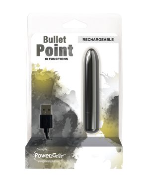 Bullet Point Rechargeable Bullet – 10 Functions Black by Power Bullet product image