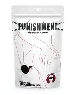Punishment Bunny Tail Butt Plug – Black by Punishment product image