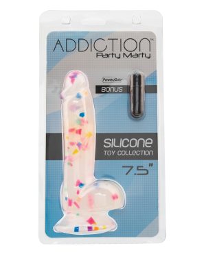 Addiction Party Marty 7.5″ Dildo – Frost/Confetti by Addiction product image