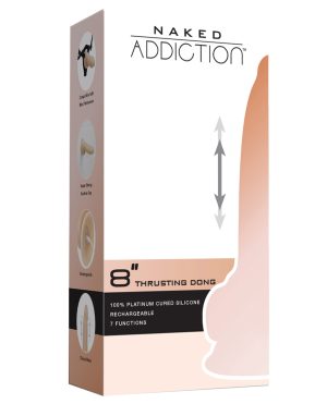 Naked Addiction 9″ Thrusting Dong w/Remote – Flesh by Naked Addiction product image