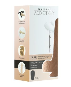 Naked Addiction The Freak 7.5″ Rotating & Thrusting Vibrating Dong – Ivory by Naked Addiction product image