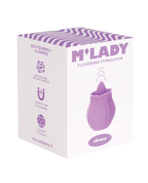M’Lady Flickering Tongue & Vibrating Clitoral Stimulator – Purple by No Brand product image