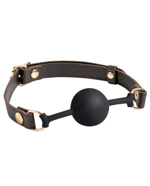 Spartacus Silicone Ball Gag – Brown Leather Strap 43 mm Ball by Spartacus product image