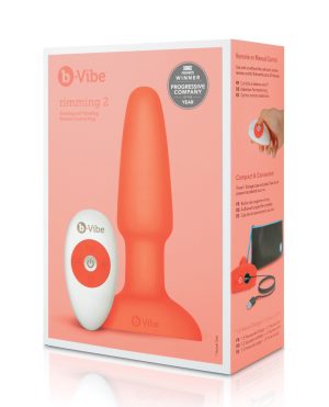 b-Vibe Rimming Plug 2 – Orange by b-vibe product image