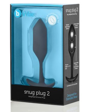 b-Vibe Weighted Snug Plug 2 – 114 g Black by b-vibe product image