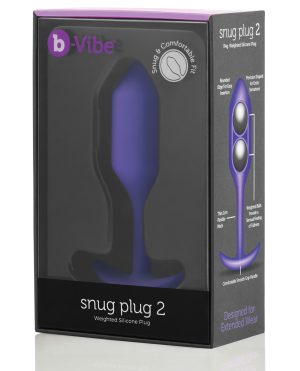b-Vibe Weighted Snug Plug 2 – 114 g Purple by b-vibe product image