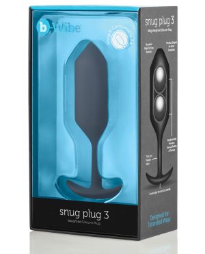 b-Vibe Weighted Snug Plug 3 – 180 g Black by b-vibe product image