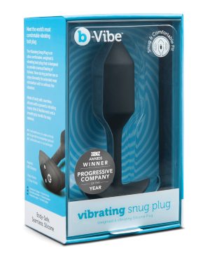 b-Vibe Vibrating Weighted Snug Plug M – 112 g Black by b-vibe product image