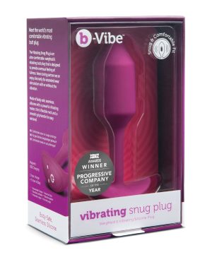 b-Vibe Vibrating Weighted Snug Plug M – 112 g Rose by b-vibe product image