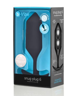b-Vibe Weighted Snug Plug 6 – 515 g Black by b-vibe product image