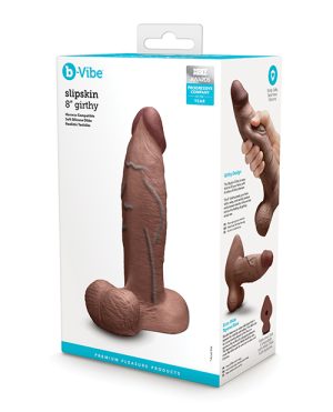 b-Vibe Slipskin 8″ Girthy – Brown by b-vibe product image