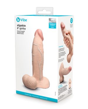 b-Vibe Slipskin 8″ Girthy – Cream by b-vibe product image