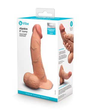 b-Vibe Slipskin 8″ Curvy – Mocha by b-vibe product image