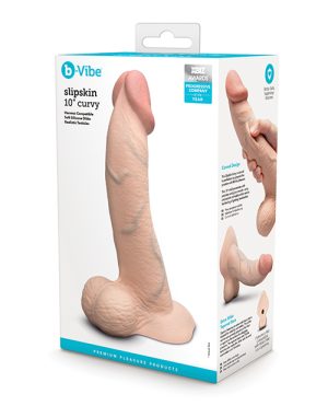 b-Vibe Slipskin 10″ Curvy – Cream by b-vibe product image