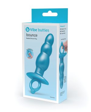 b-Vibe Butties Bounce Beaded Tapered Plug – Blue by b-vibe product image