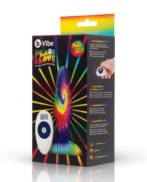 b-Vibe Peace & Love Tie-Dye Rimming Plug – Special Edition by b-vibe product image