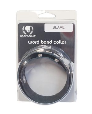 Spartacus SLAVE Leather Collar – Black by Spartacus product image