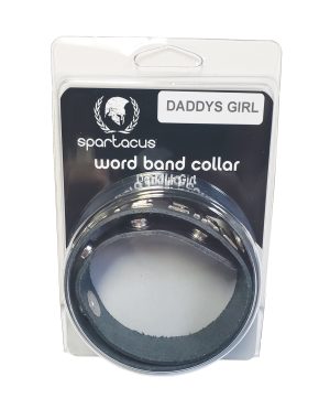 Spartacus DADDYS GIRL Leather Collar – Black by Spartacus product image