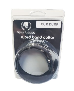 Spartacus CUM DUMP Leather Collar – Black by Spartacus product image