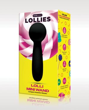 XGen Bodywand Lolli Mini Wand Vibrator – Black by Bodywand product image