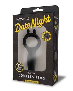 Xgen Bodywand Date Night Remote Couples Ring – Black by Bodywand product image
