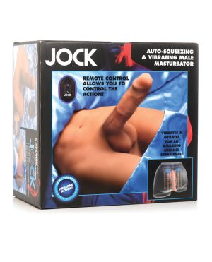 Curve Toys Jock Vibrating & Squeezing Male Masturbator w/Poseable Dildo by Jock product image