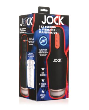 Curve Toys Jock 15x Sucking & Vibrating Masturbator by Jock product image
