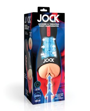 Curve Toys Jock Sucking & Vibrating Pussy Masturbator by Jock product image