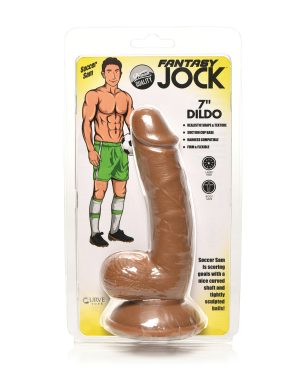 Curve Toys Fantasy Jock Soccer Sam 7″ Dildo w/Balls – Dark by Jock product image